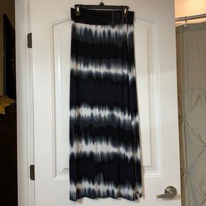 Tie dye maxi skirt